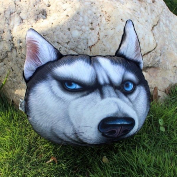 husky dog pillow